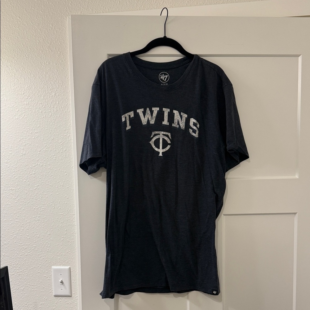 47 Brand Blue Minnesota Twins Graphic Tee